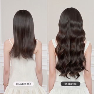 Bộ Tóc Kẹp 6 Phím CAPELLI Xoăn Sóng Jelly Perm 40-50cm