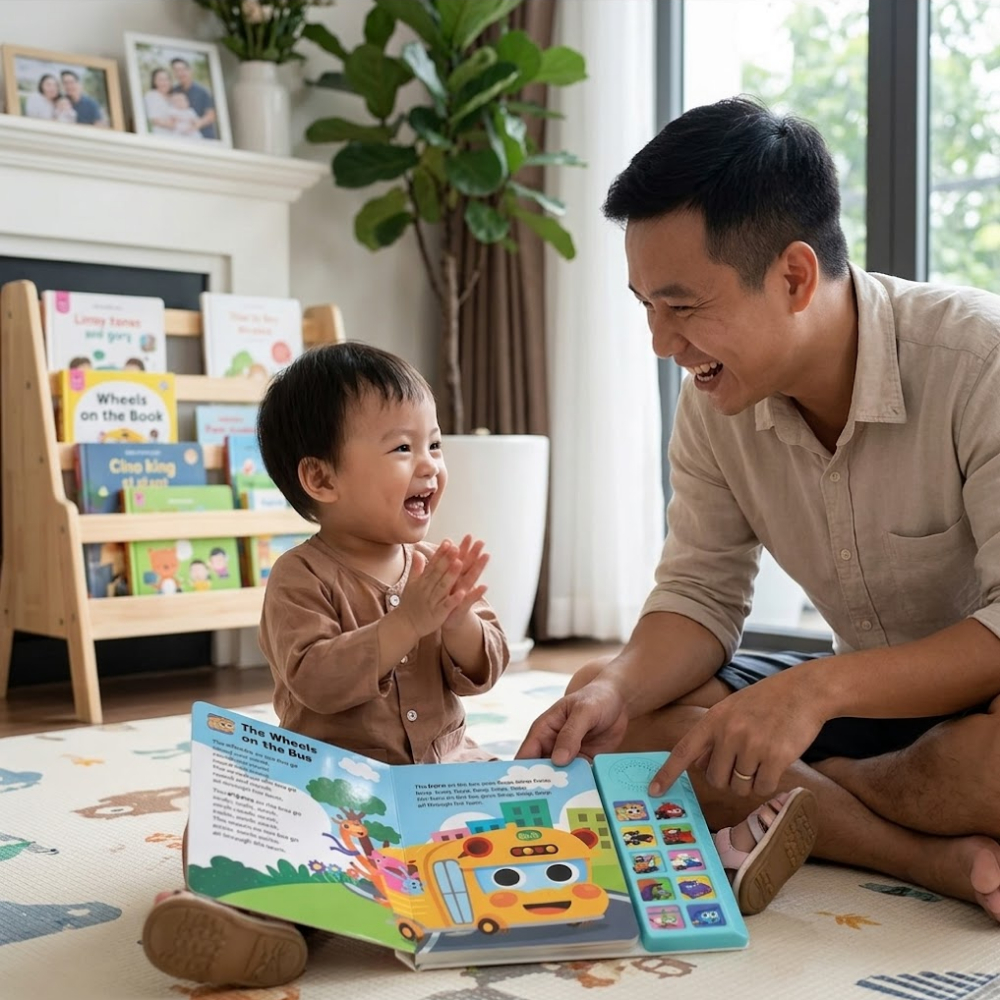 Sách tiếng anh có âm thanh chính hãng Hàn Quốc cho bé 1 2 3 4 5 tuổi Baby Shark Pinkfong