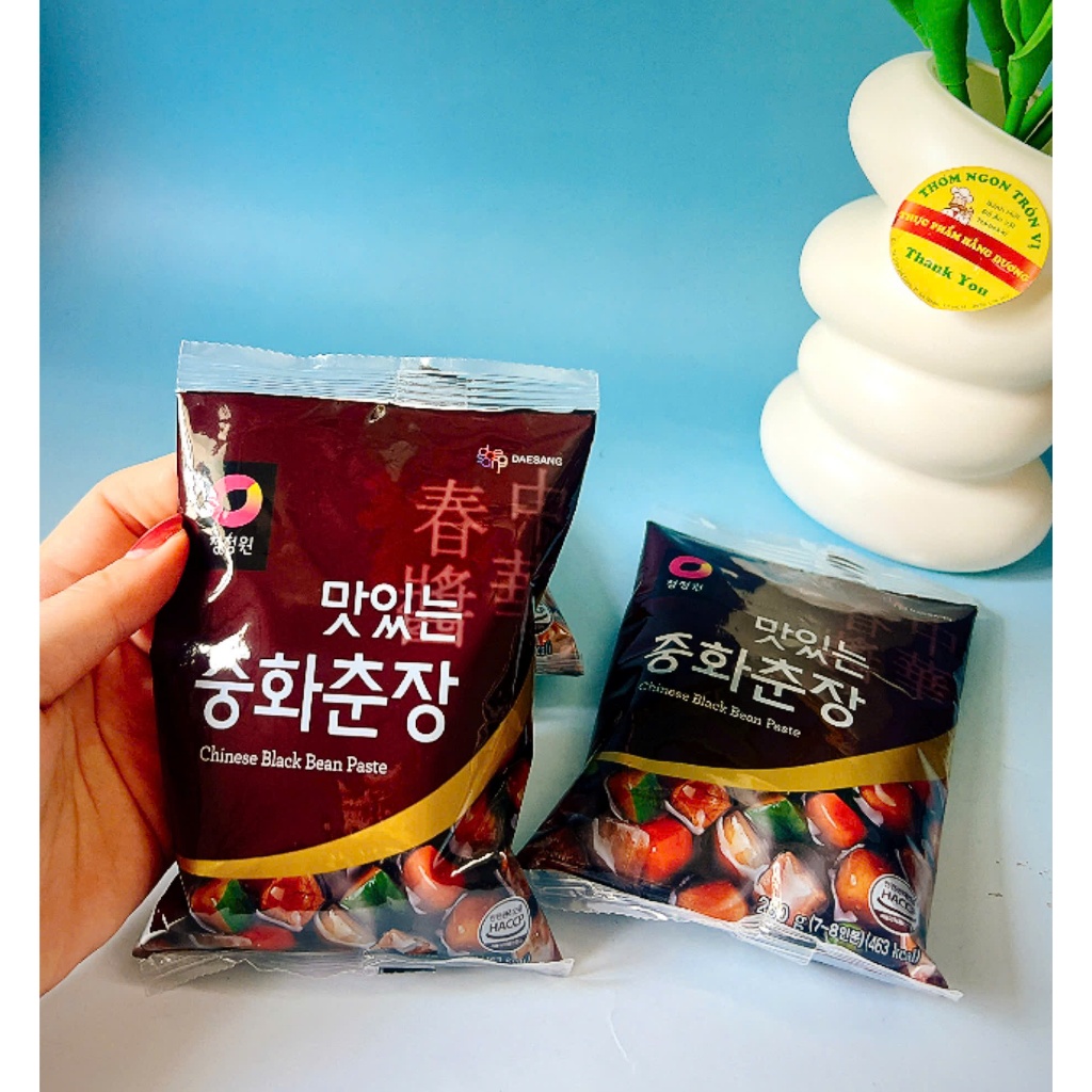 SỐT TƯƠNG ĐEN HÀN QUỐC NẤU MÌ ĐEN, BÁNH GẠO GÓI 250GR