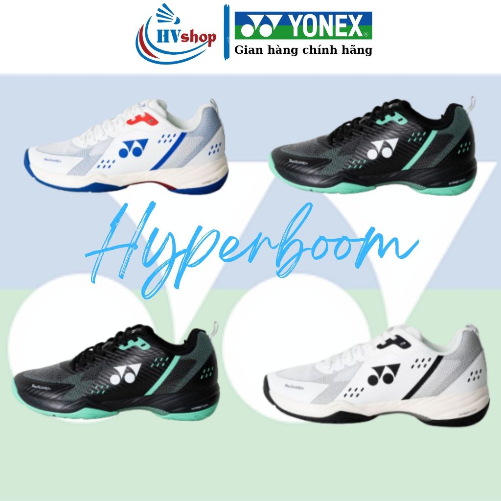 Giày cầu lông Yonex Hyperboom Lite chính hãng, da PU dễ dàng vệ sinh, chống trơn trượt tốt - HVShop