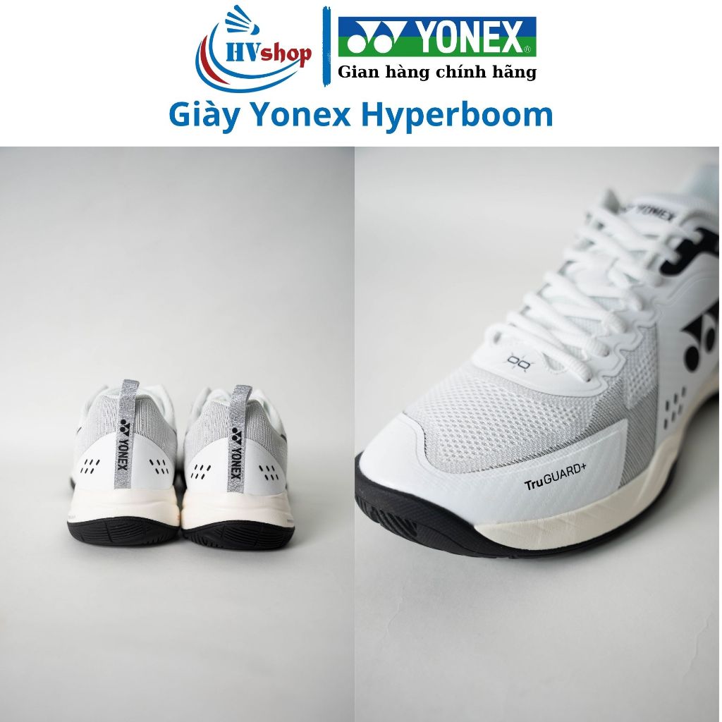 Giày cầu lông Yonex Hyperboom Lite chính hãng, da PU dễ dàng vệ sinh, chống trơn trượt tốt - HVShop