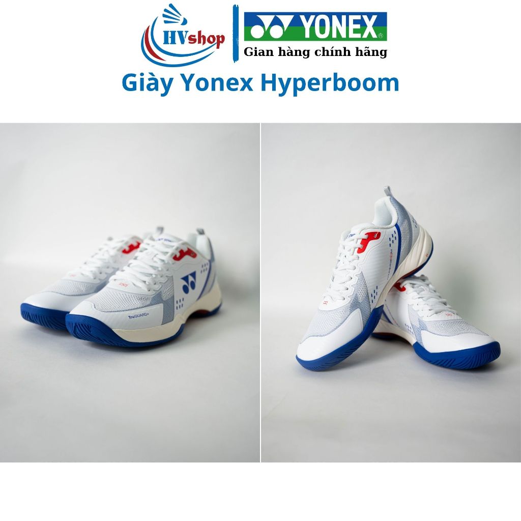 Giày cầu lông Yonex Hyperboom Lite chính hãng, da PU dễ dàng vệ sinh, chống trơn trượt tốt - HVShop