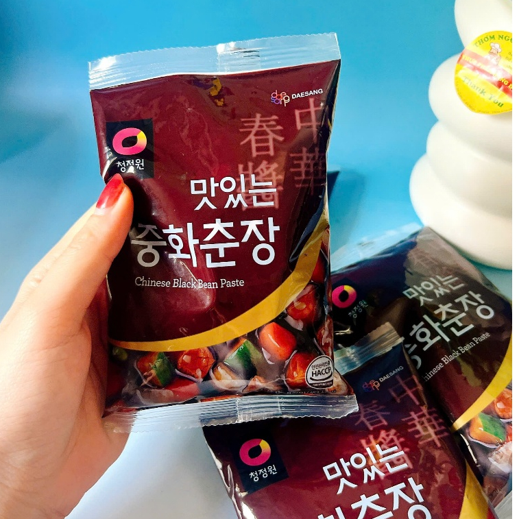 SỐT TƯƠNG ĐEN HÀN QUỐC NẤU MÌ ĐEN, BÁNH GẠO GÓI 250GR
