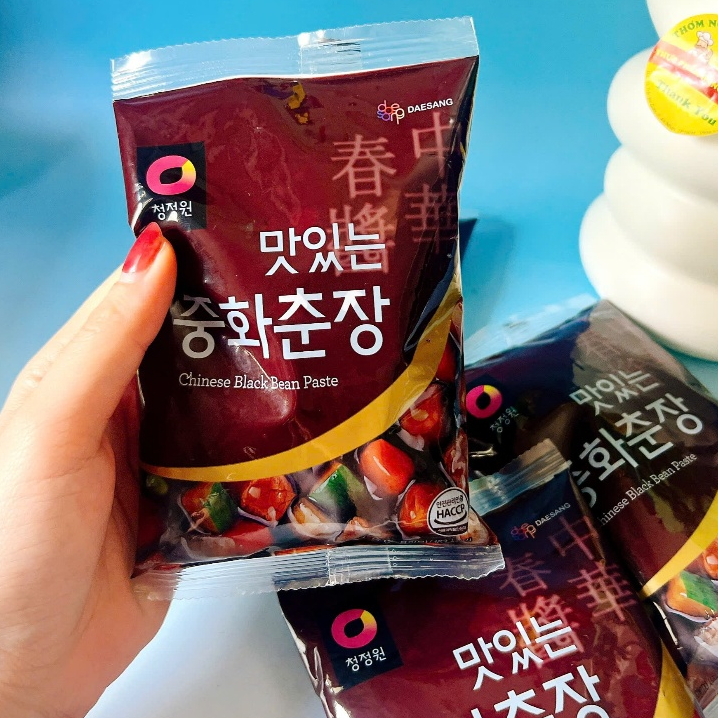 SỐT TƯƠNG ĐEN HÀN QUỐC NẤU MÌ ĐEN, BÁNH GẠO GÓI 250GR