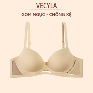 Áo lót su phối viền lưới A 206 / A 207 đệm vừa không gọng nâng đẩy ôm ngực chống xệ BC_CHIC LINGERIE