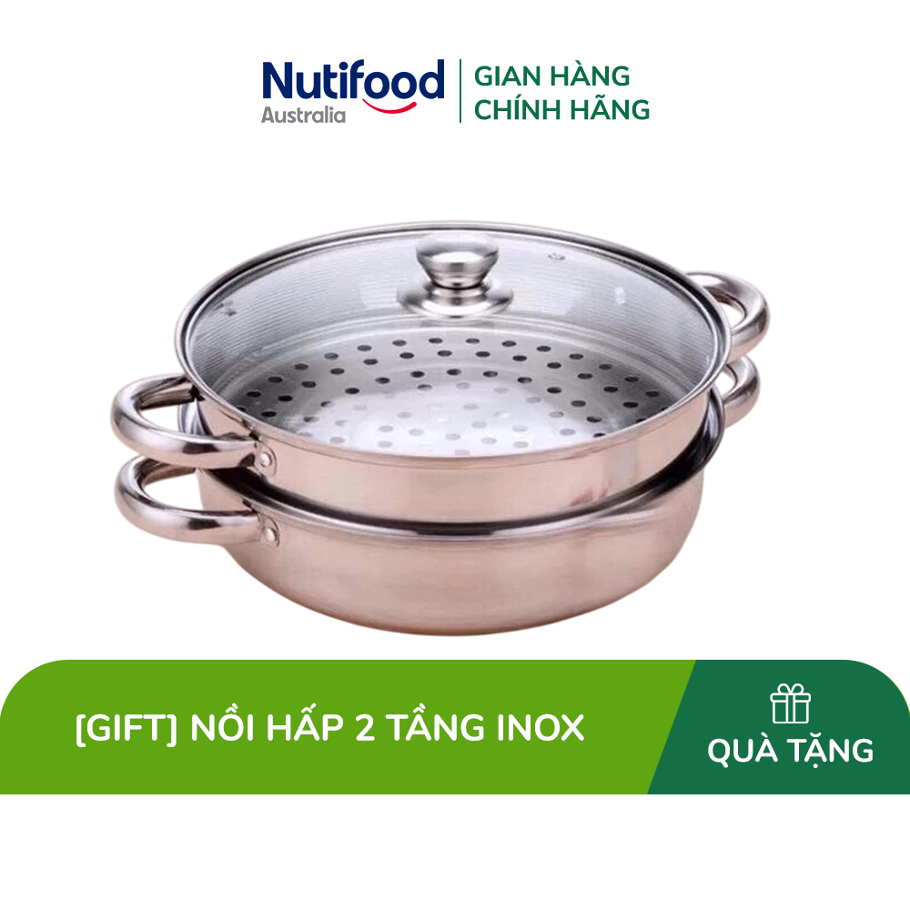 [Gift A2] A2 Nồi hấp 2 tầng inox