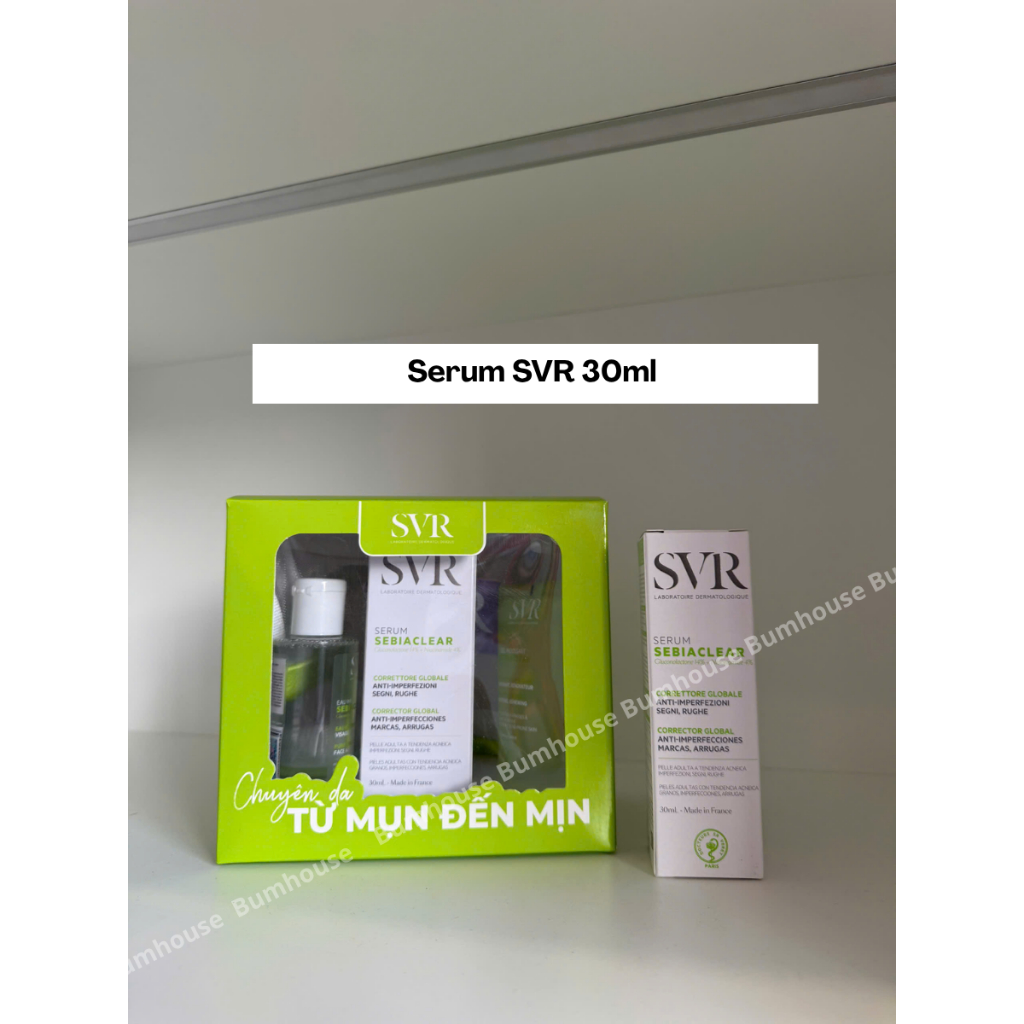 Serum SVR  Sebiaclear Serum 30ml Hỗ Trợ Giảm Mụn Làm Mờ Thâm