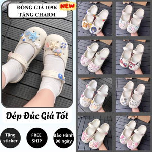 Dép Sục Ballet Màu Kem Quai Hậu Mềm Nhẹ Quai Hậu Êm Chân, Chống Trơn, Không Thấm Nước
