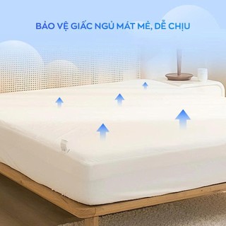 Ga giường thun lạnh Vua Nệm Doona Tencel chống thấm cho bé, Ga chống thấm thoáng mát mùa hè