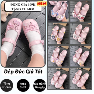 Dép Sục Ballet Hồng Pastel Quai Hậu Mềm Nhẹ Quai Hậu Êm Chân,Chống Trơn, Không Thấm Nước