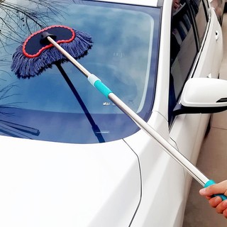 Cây Lau Rửa Xe Ô Tô Cán Dài,Có Thể Kéo Dài, Sợi Lau Mềm - Chổi Dài VER 4