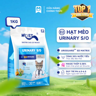 [MỚI] Hạt Cho Mèo MRVET E2 Gói 1KG Chăm Sóc Tiết Niệu Đa Chiều, 80% Đạm Động Vật Cao Cấp