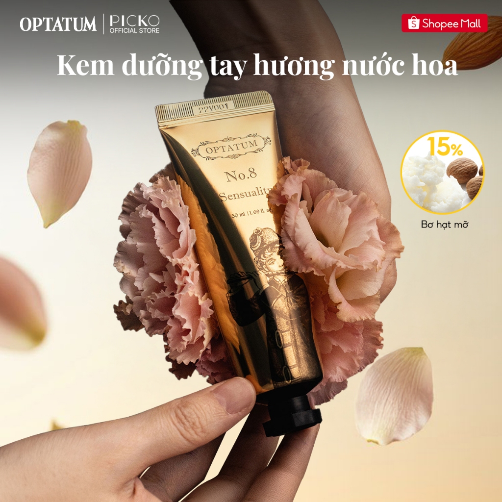 Mùi No.3 tương tự giấy thơm hot nhất Picko | Kem dưỡng da tay hương nước hoa Optatum 50ml mềm mịn da tay, không nhờn rít