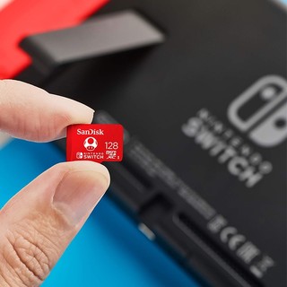 Thẻ nhớ MicroSDXC Sandisk for Nintendo Switch 128GB đọc 100MB/s, ghi 90MB/s (Đỏ) - Phụ Kiện Nhất Tín