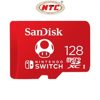 Thẻ nhớ MicroSDXC Sandisk for Nintendo Switch 128GB đọc 100MB/s, ghi 90MB/s (Đỏ) - Phụ Kiện Nhất Tín