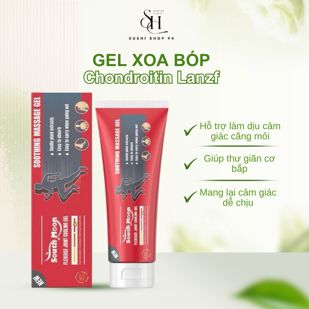 Lanzf Kem Massage Giảm Đau Xương Khớp,Gel Xoa Bóp Chondroitin Lanzf Giúp Thư Giãn Cổ Vai Gáy, Giảm Mỏi Gối Lưng 100g