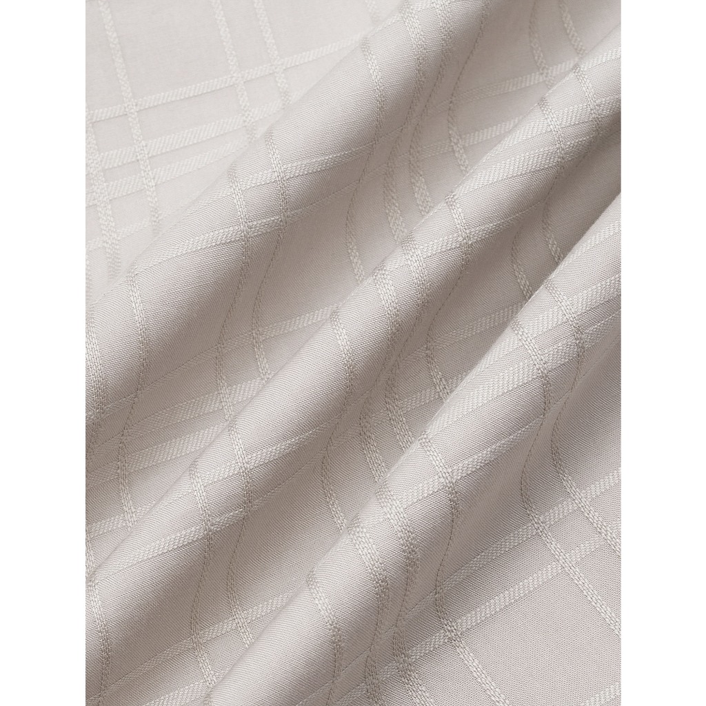 Áo sơ mi nam CANIFA chất liệu cotton cộc tay cổ đức họa tiết dập nổi 8TH26S009