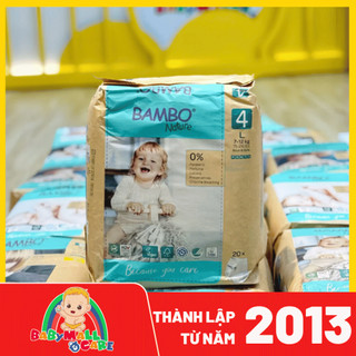 Bỉm/Tã Hữu Cơ Bambo Nature – Siêu Mềm, Siêu Thấm – An Toàn Cho Làn Da Nhạy Cảm – Size 0 / 1 / 2 / 3 / 4 / 5 / 6