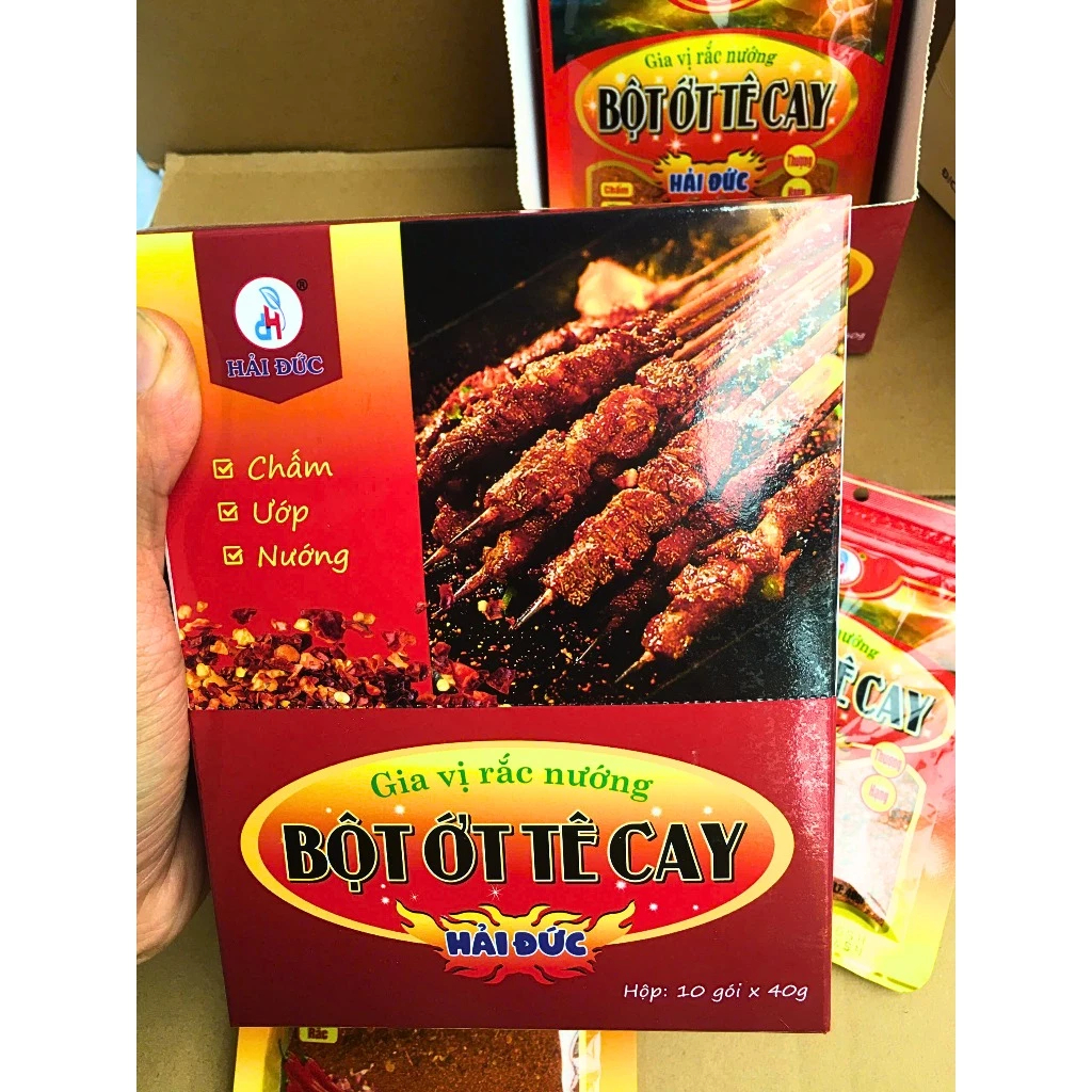Bột Ớt Tê Cay Đức Hải Gia vị rắc nướng Đậm Vị Cay Tê Kích Thích Vị Giác - Đức Hải Food