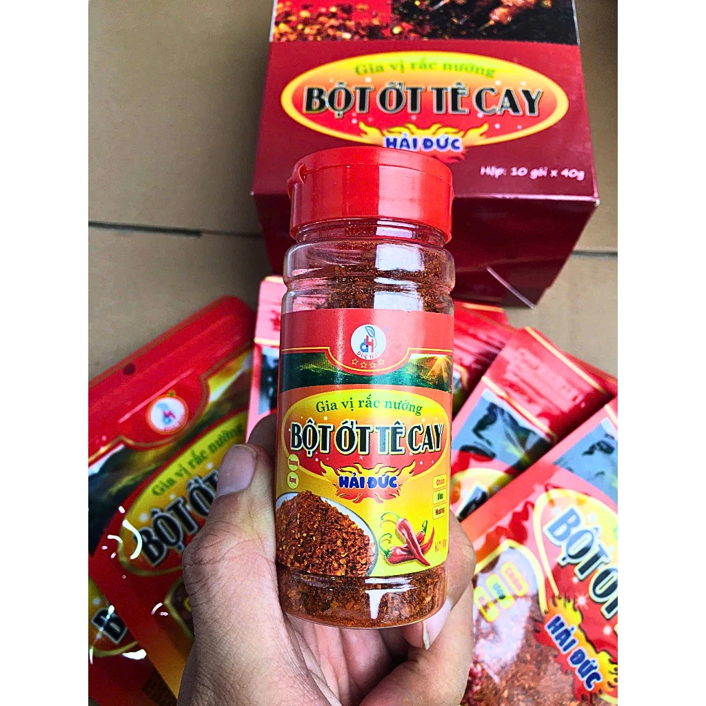 Bột Ớt Tê Cay Đức Hải Gia vị rắc nướng Đậm Vị Cay Tê Kích Thích Vị Giác - Đức Hải Food