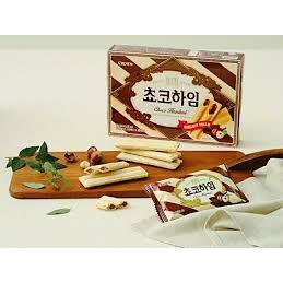 2 HỘP-Bánh Quế Choco Heim Crown 142g- 크라운 쵸코하임