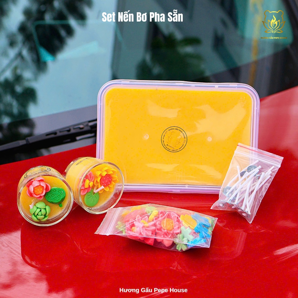 Set nến bơ - nguyên liệu pha sẵn - decos - tự tay làm nên chiếc nến cho mình tạo nên ý n ghĩa riêng