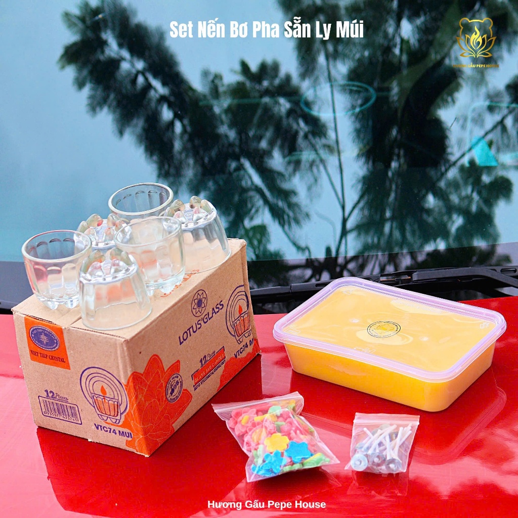 Set nến bơ - nguyên liệu pha sẵn - decos - tự tay làm nên chiếc nến cho mình tạo nên ý n ghĩa riêng