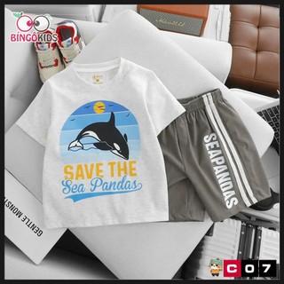 Đồ bộ mặc nhà chất thun cotton bé trai hoạ tiết hoạt hình đơn giản mà đẹp