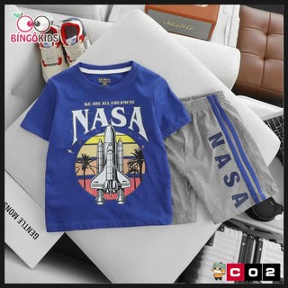 Đồ bộ mặc nhà chất thun cotton bé trai hoạ tiết hoạt hình đơn giản mà đẹp