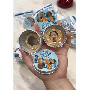 Huy Hiệu Pin Cài Áo Cookie 4.4cm In Theo Yêu Cầu - Badge Nắp Lưng Kim Loại