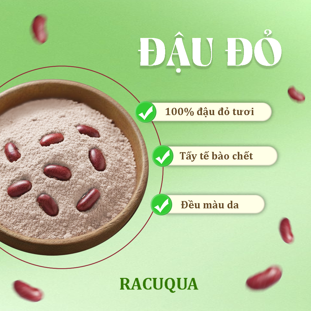 Bột Đậu Đỏ Đắp Mặt Làm Đẹp RACUQUA  75g