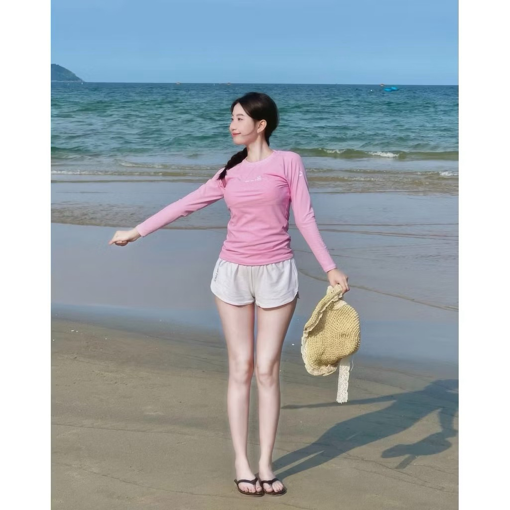 Bikini  DTD- áo tắm hai mảnh dài tay kín đáo k logo .