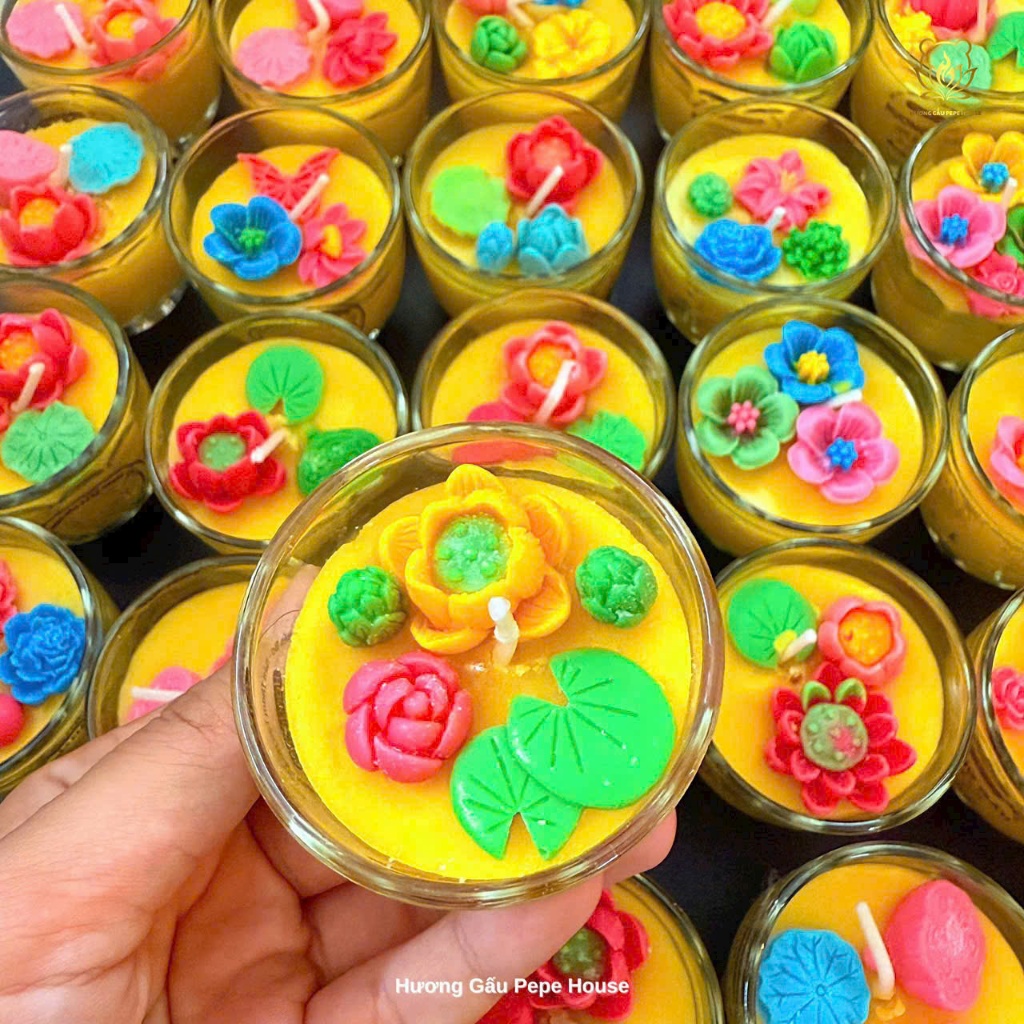 Nến bơ múi lớn - dùng để cúng và decos trang trí bàn thờ gia tiên hoặc nơi cần dùng nến cúng