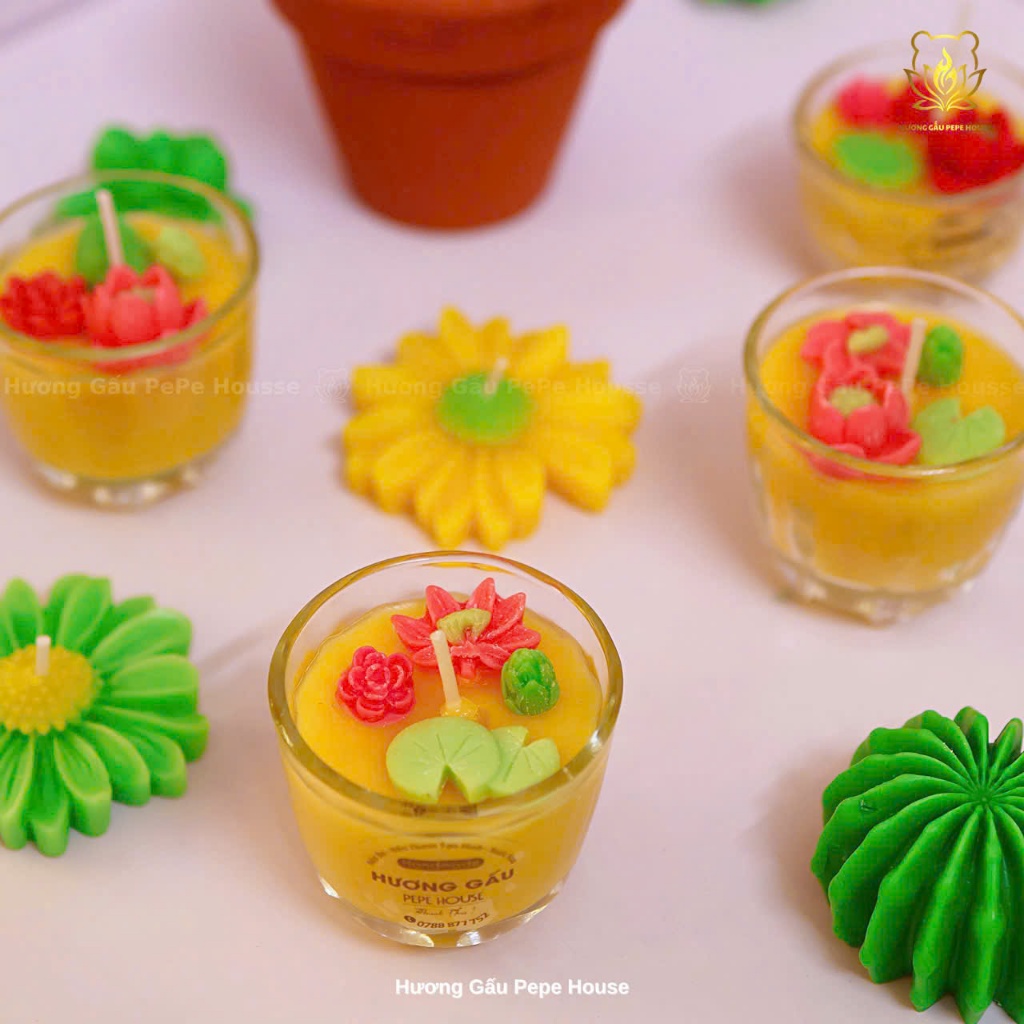 Nến bơ múi lớn - dùng để cúng và decos trang trí bàn thờ gia tiên hoặc nơi cần dùng nến cúng