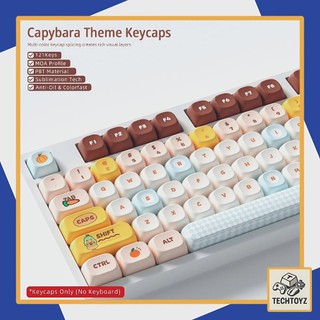 Keycap Capybara - PBT Double Shot, DyeSub - MOA Profile