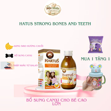 Hartus Canxi - Bổ sung Canxi sinh học vị chuối cho bé, Giúp hấp thu Canxi tối đa nhờ công nghệ Lypocal