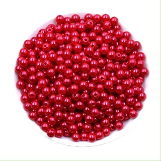 Hạt nhựa tròn giả ngoc trai nhiều màu – Hạt xâu vòng, làm vòng tay, trang trí thiệp, handmade decor – QNshop