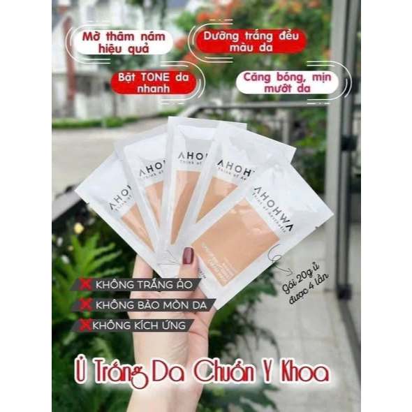 Kem Ủ Trắng Ahohwa First Solution Dưỡng Da Trắng Sáng Tự Nhiên, Giảm Thâm Nám - Dung Tích Đa Dạng