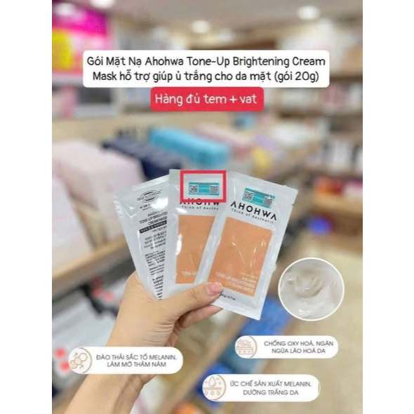 Kem Ủ Trắng Ahohwa First Solution Dưỡng Da Trắng Sáng Tự Nhiên, Giảm Thâm Nám - Dung Tích Đa Dạng