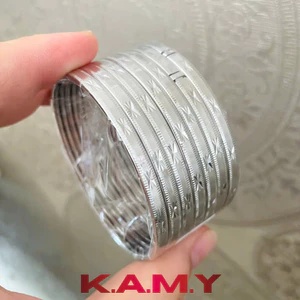 Bộ Ximen Mắt Mèo Khóa Lưỡi Gà Cao Cấp 7 Chiếc – Mạ Vàng Trắng Sáng Bóng, Đeo Sang Tay
