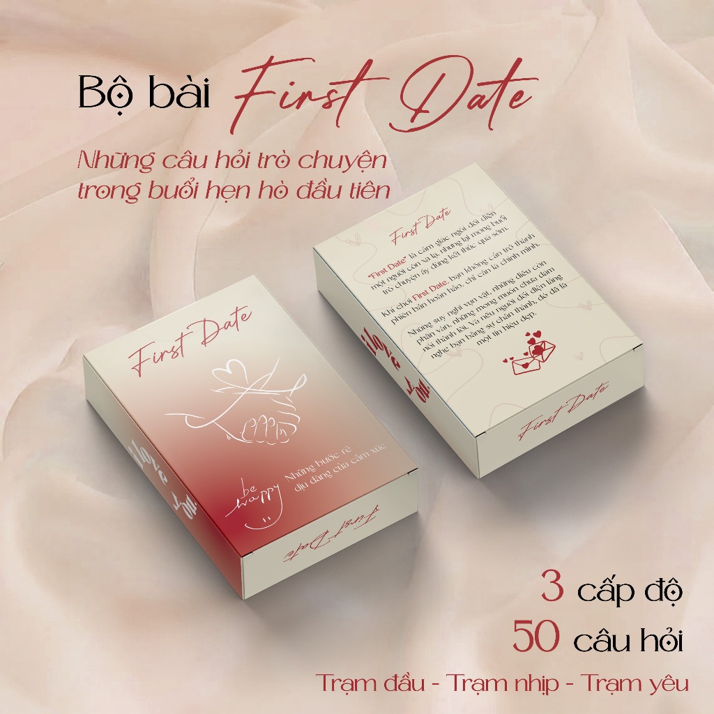Bài tình yêu First Date Bộ bài cặp đôi tìm hiểu trong buổi hẹn hò đầu từ rung động đầu đến thấu hiểu