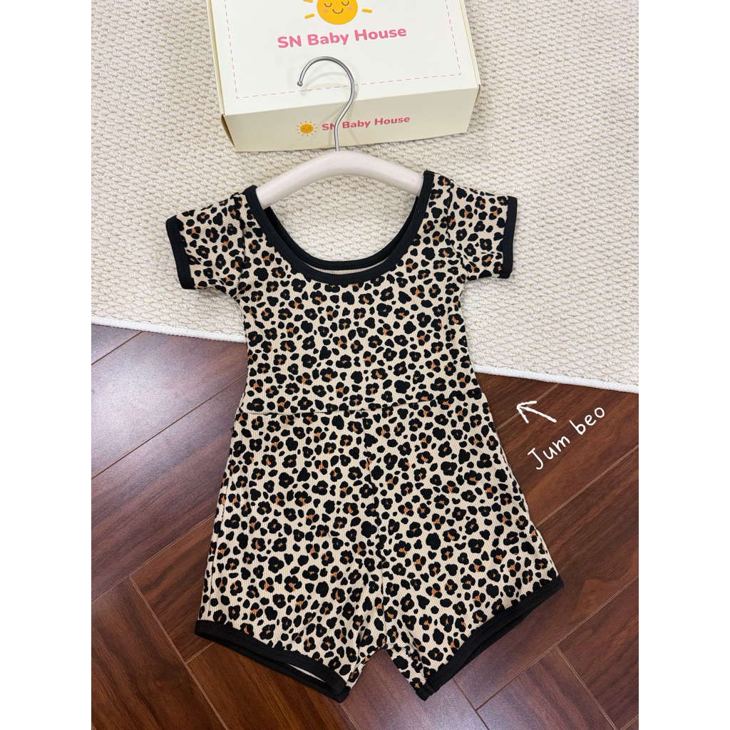 jum cho bé , hoa tiết beo dễ thương (sunny baby house)