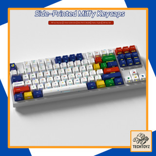 [ Xuyên Led ] In Miffy Side Backlight Keycap - PBT Double Shot, DyeSub - Cherry Profile