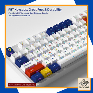 [ Xuyên Led ] In Miffy Side Backlight Keycap - PBT Double Shot, DyeSub - Cherry Profile
