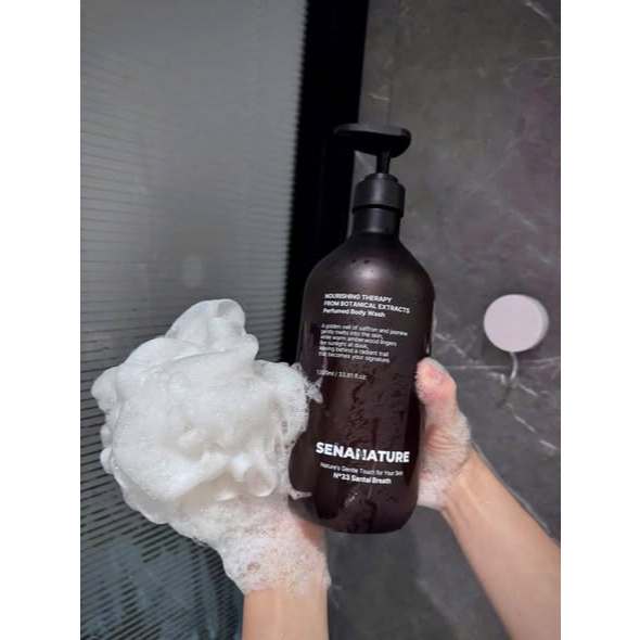 (Tặng Bông Tắm) Sữa tắm SENANATURE NOURISHING THERAPY FROM BOTANICAL EXTRACTS 500ml-1000ml hạn 2028-ThyLee