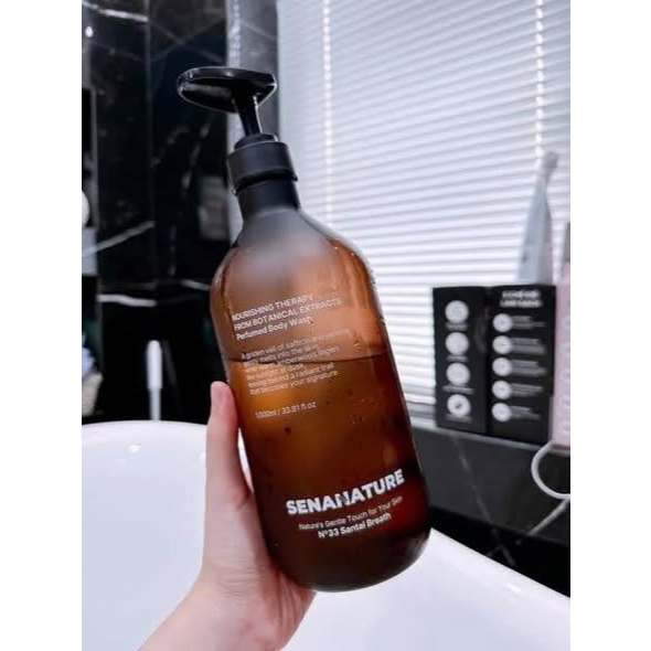 (Tặng Bông Tắm) Sữa tắm SENANATURE NOURISHING THERAPY FROM BOTANICAL EXTRACTS 500ml-1000ml hạn 2028-ThyLee