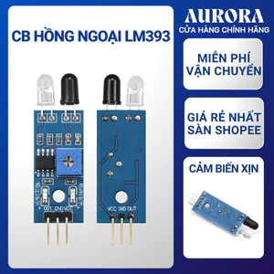 Cảm Biến Hồng Ngoại LM393 Phát Hiện Vật Cản - Module Tránh Chướng Ngại Vật Cho Arduino Robot
