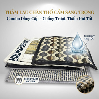 Thảm Lau Chân Hoa Văn Thổ Cẩm Sang Trọng  - Trường An VN
