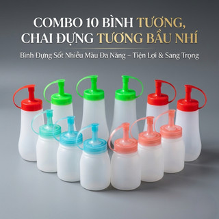 [Combo 3/6 Chai] Chai Nhựa Đựng Tương Ớt – Đựng Sốt, Sữa Đặc 150ml / 250ml – Trường An VN