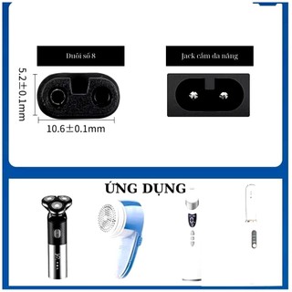 Dây sạc thay thế tông đơ cắt tóc trẻ em MISUTA - Đầu tròn